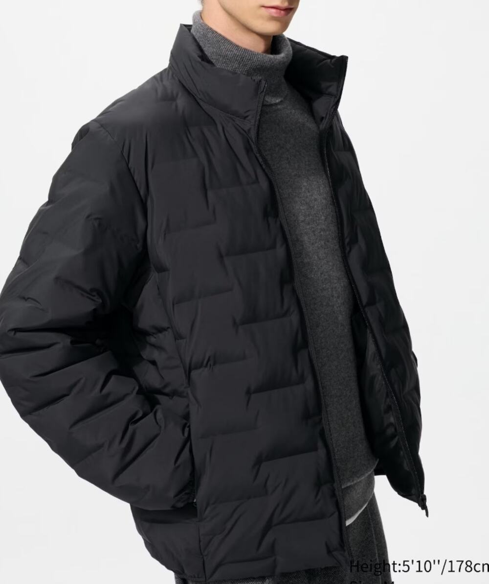 Uniqlo PUFFTECH Jacket | Non Quilted in Black
